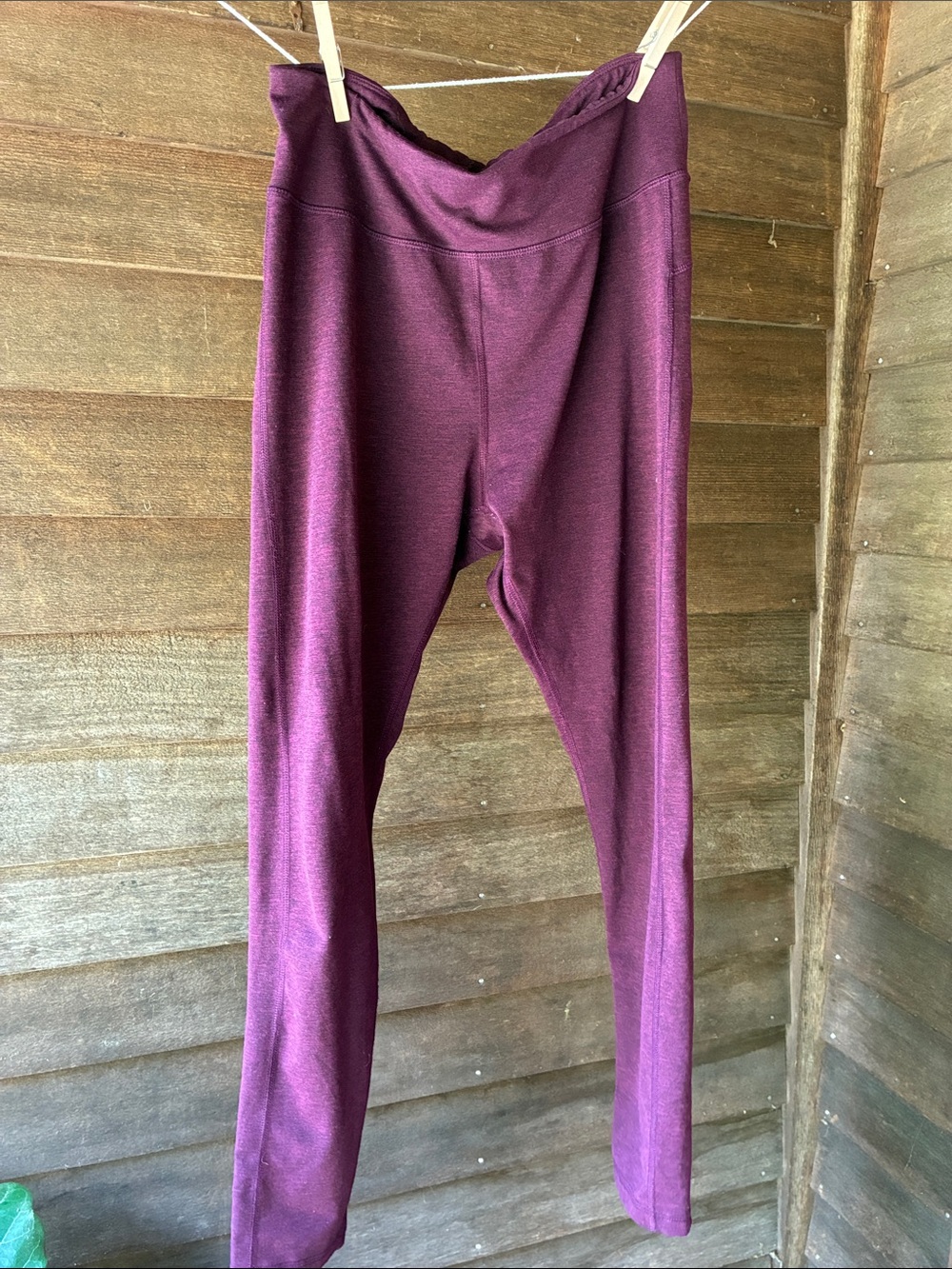 Spalding Marled Plum Active Bottoms